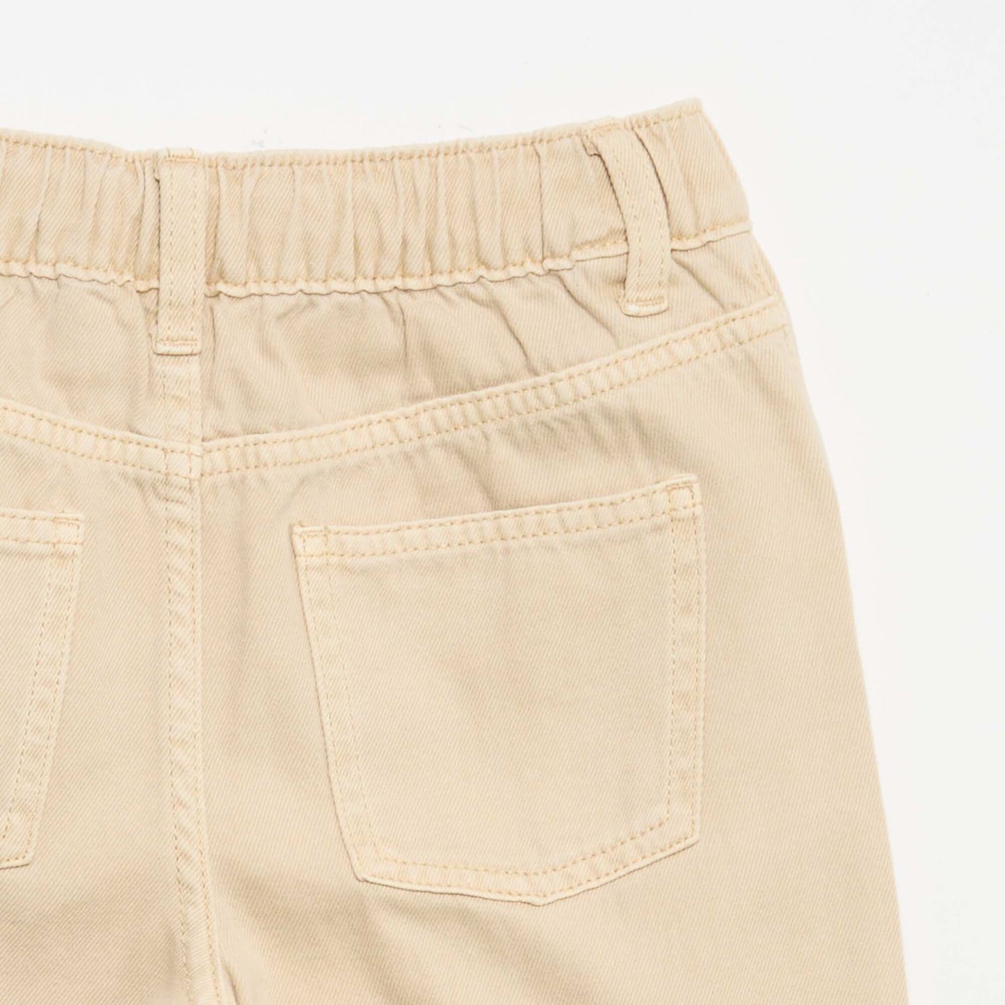 Pantalon wide leg à taille ajustable BEIGE
