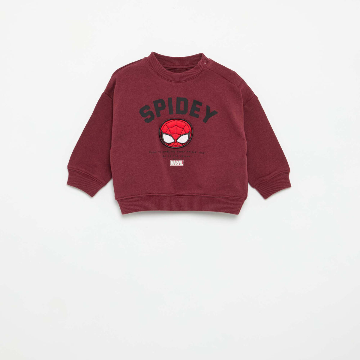 Sweat uni 'Marvei' à manches longues ROUGE