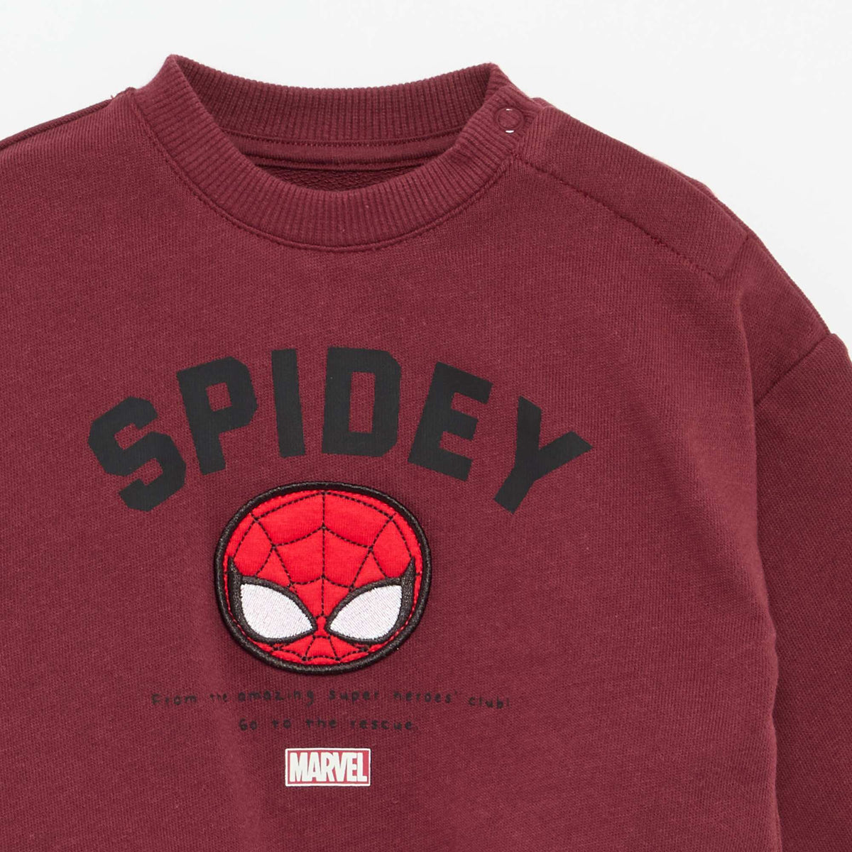 Sweat uni 'Marvei' à manches longues ROUGE