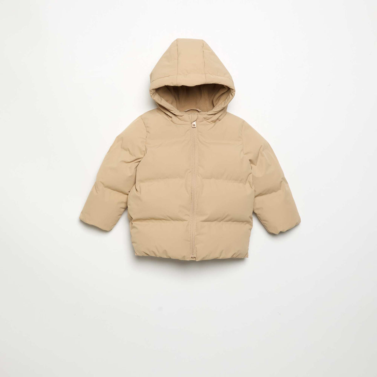 Doudoune matelassée à capuche BEIGE