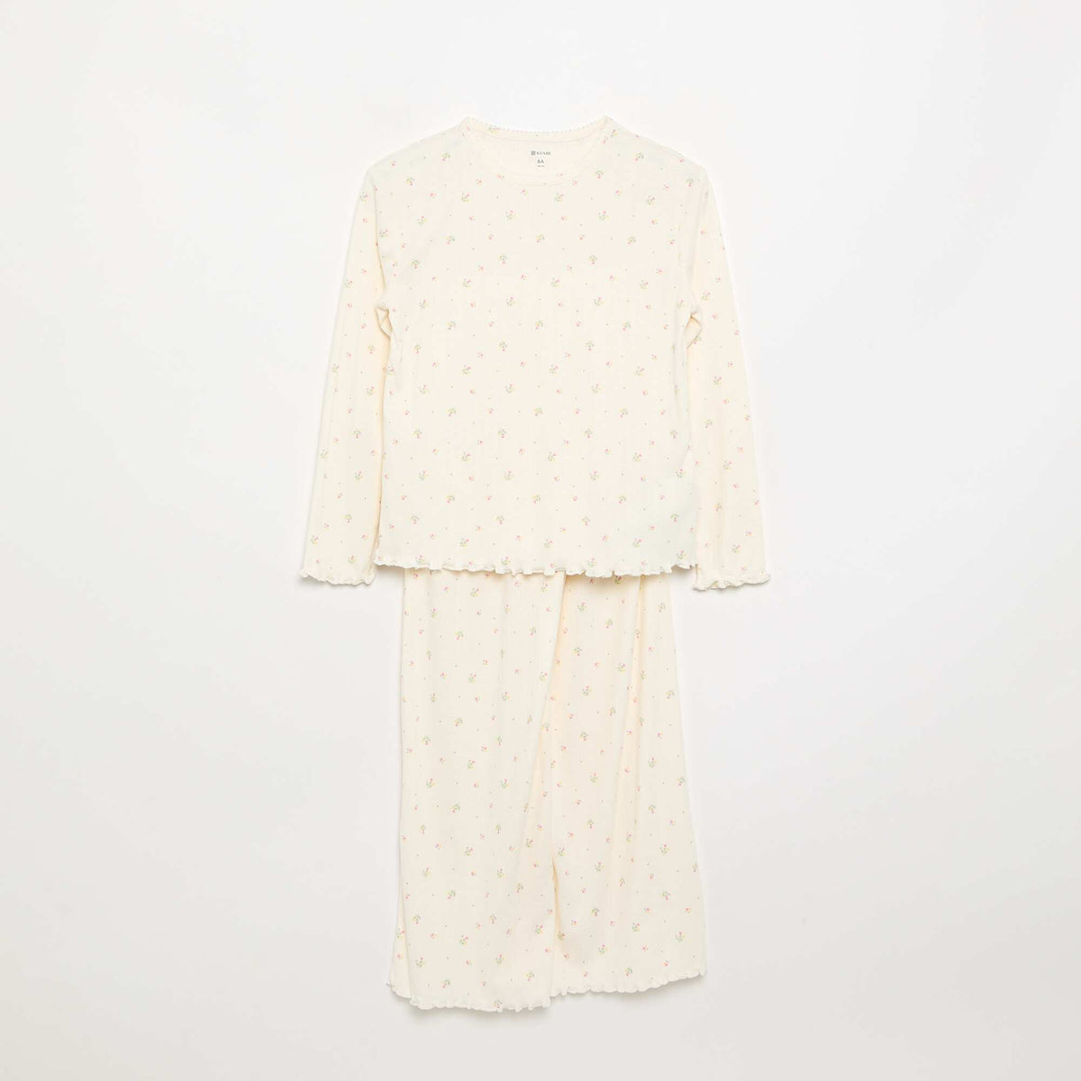 Pyjama 2 pièces en maille pointelle BEIGE