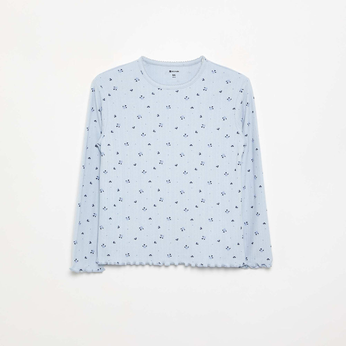 Pyjama 2 pièces en maille pointelle BLEU