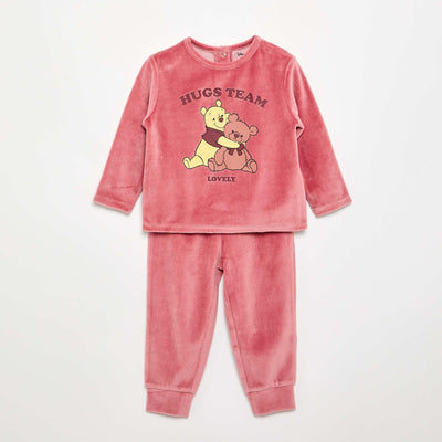 Pyjama en velours 2 pièces 'Winnie' MARRON