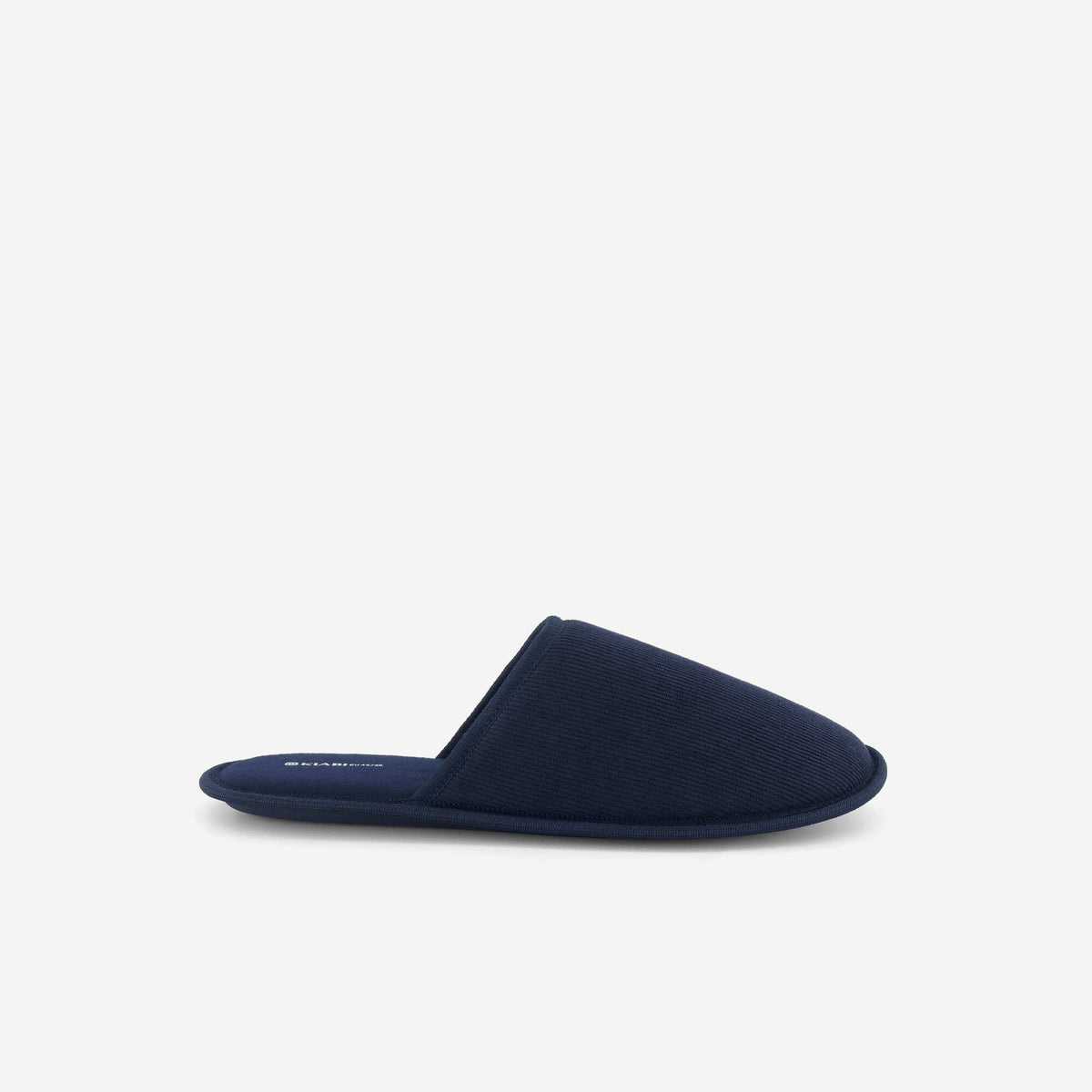 Chaussons mules unis BLEU