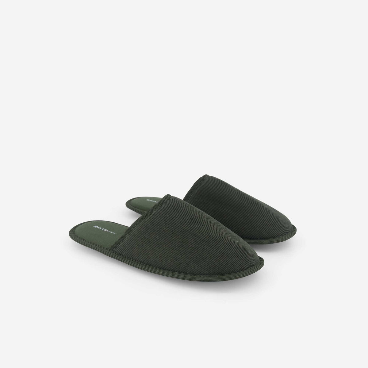 Chaussons mules unis KAKI