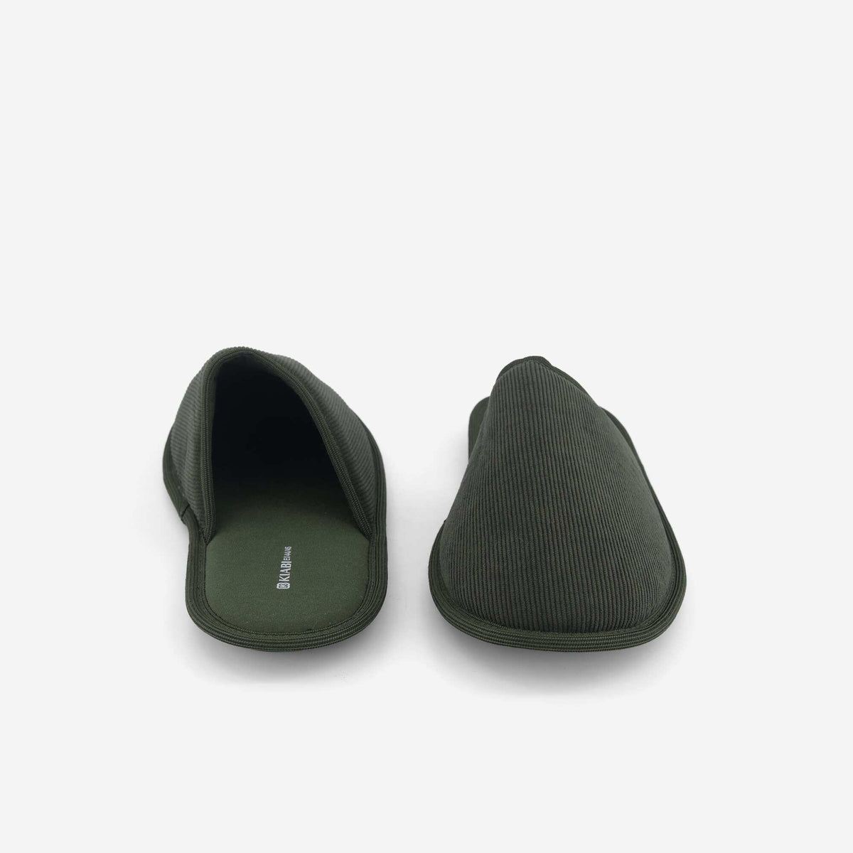 Chaussons mules unis KAKI