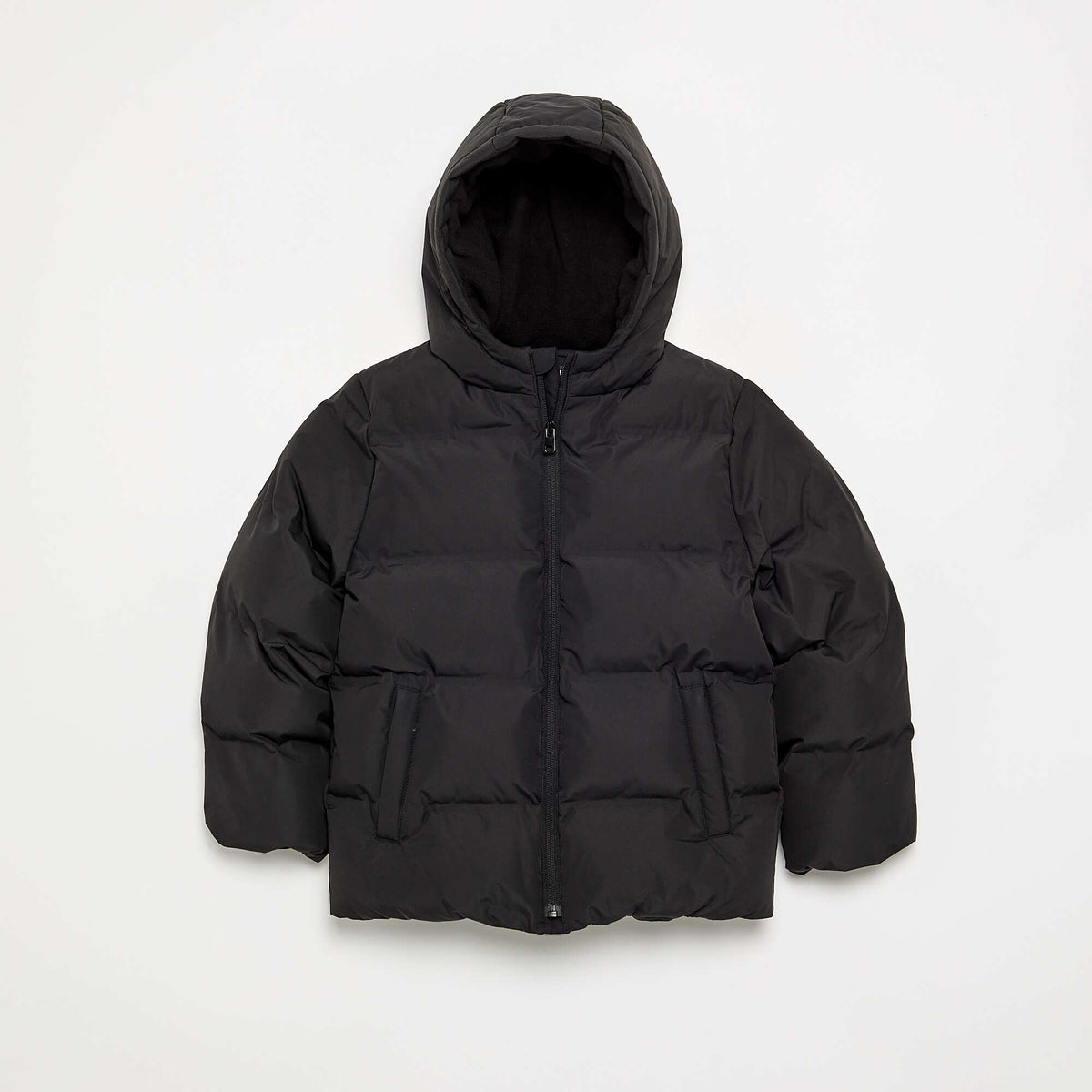 Doudoune matelassée à capuche NOIR