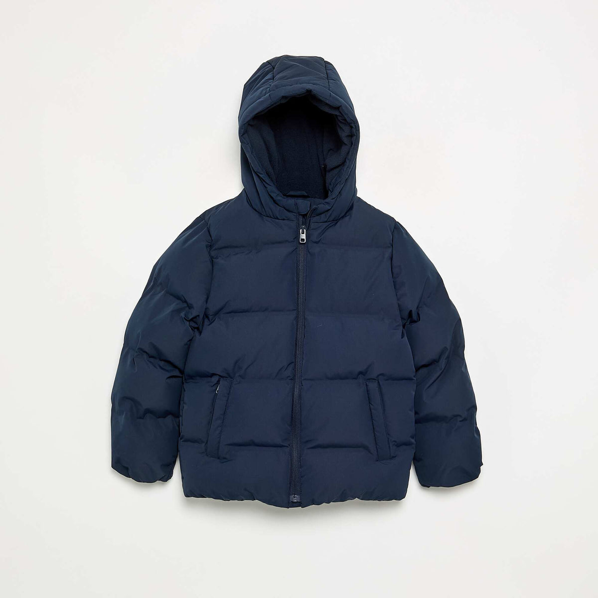 Doudoune matelassée à capuche BLEU