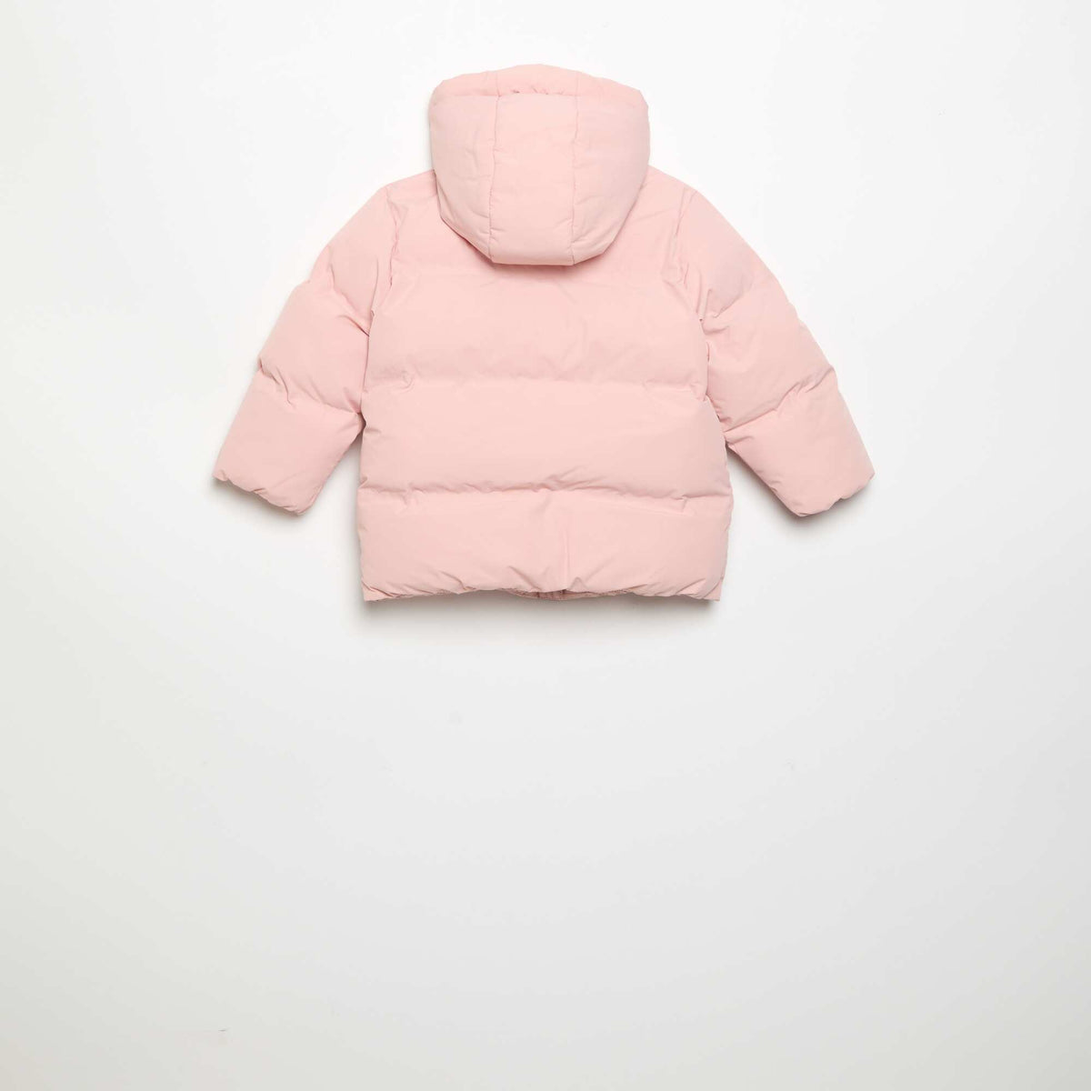 Doudoune imprimée matelassée à capuche ROSE