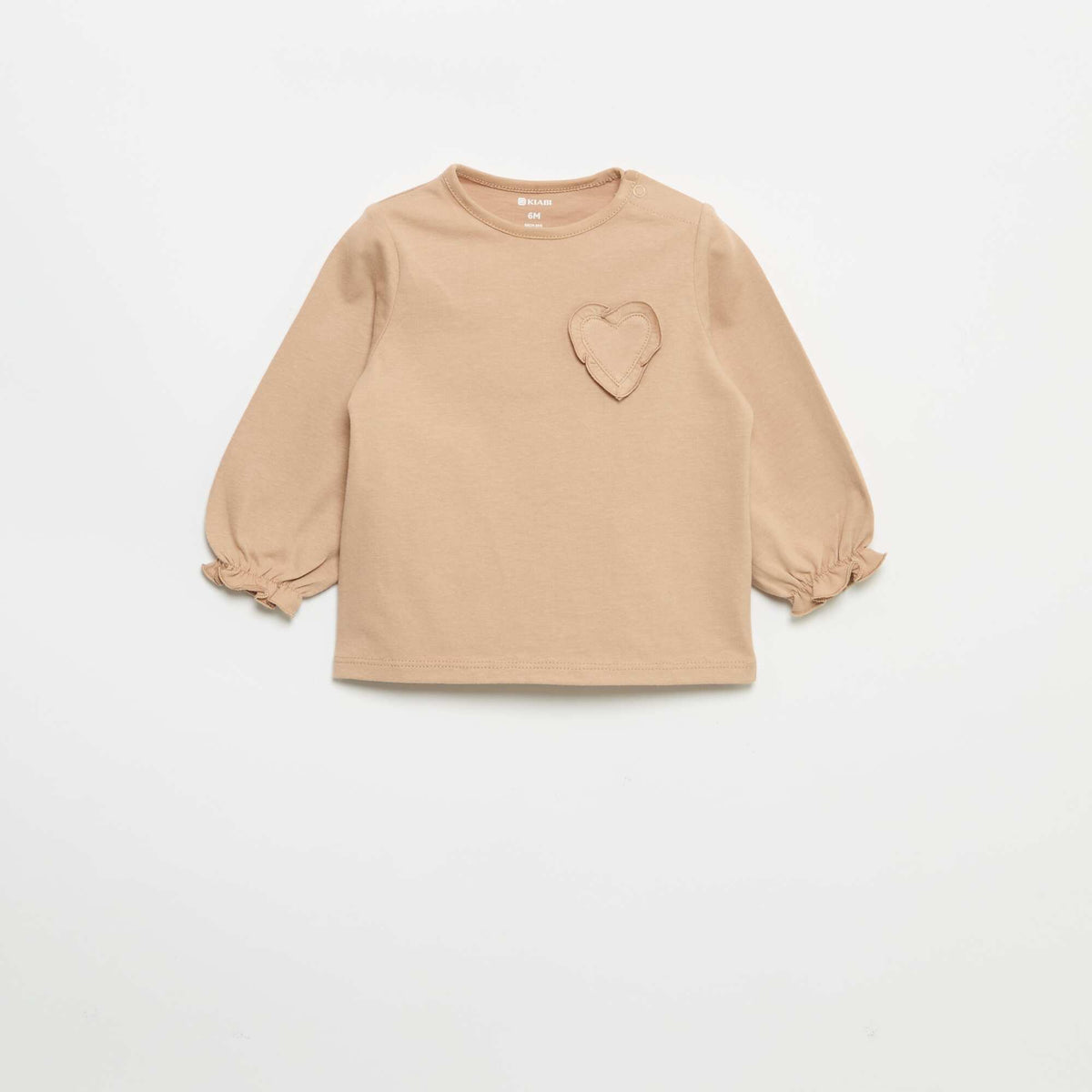 Lot de 2 t-shirts manches longues en jersey coton BLANC