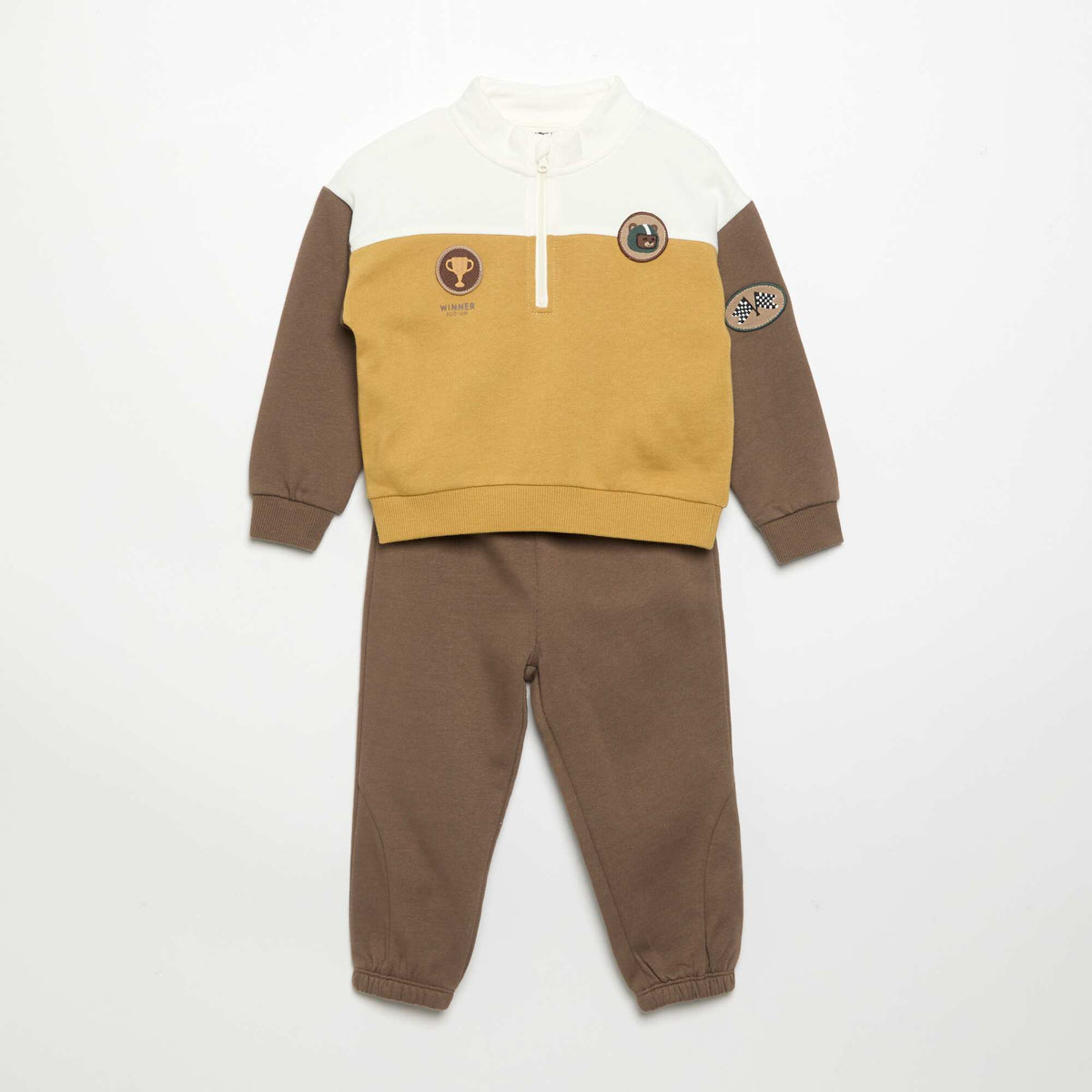 Ensemble sweat + pantalon de jogging JAUNE
