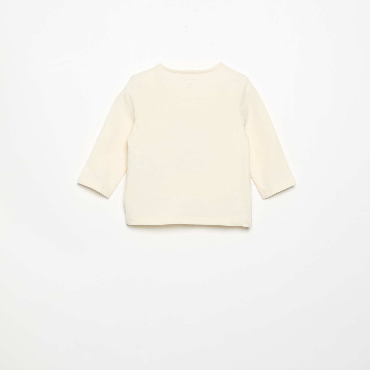 T-shirt en jersey manches longues BLANC