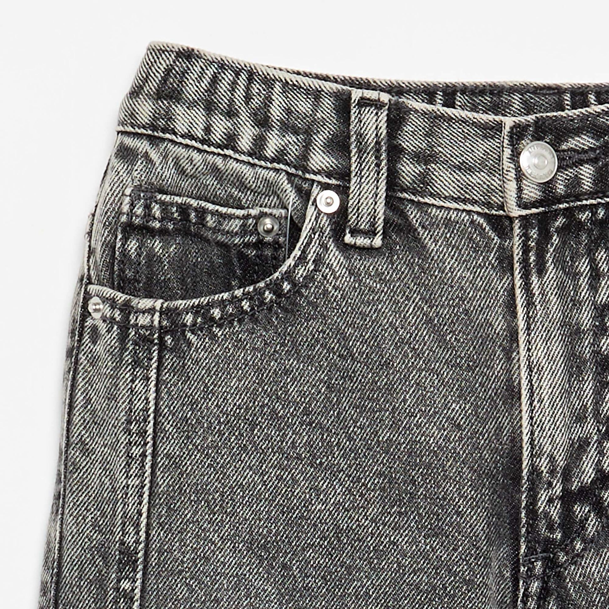 Pantalon large en denim GRIS