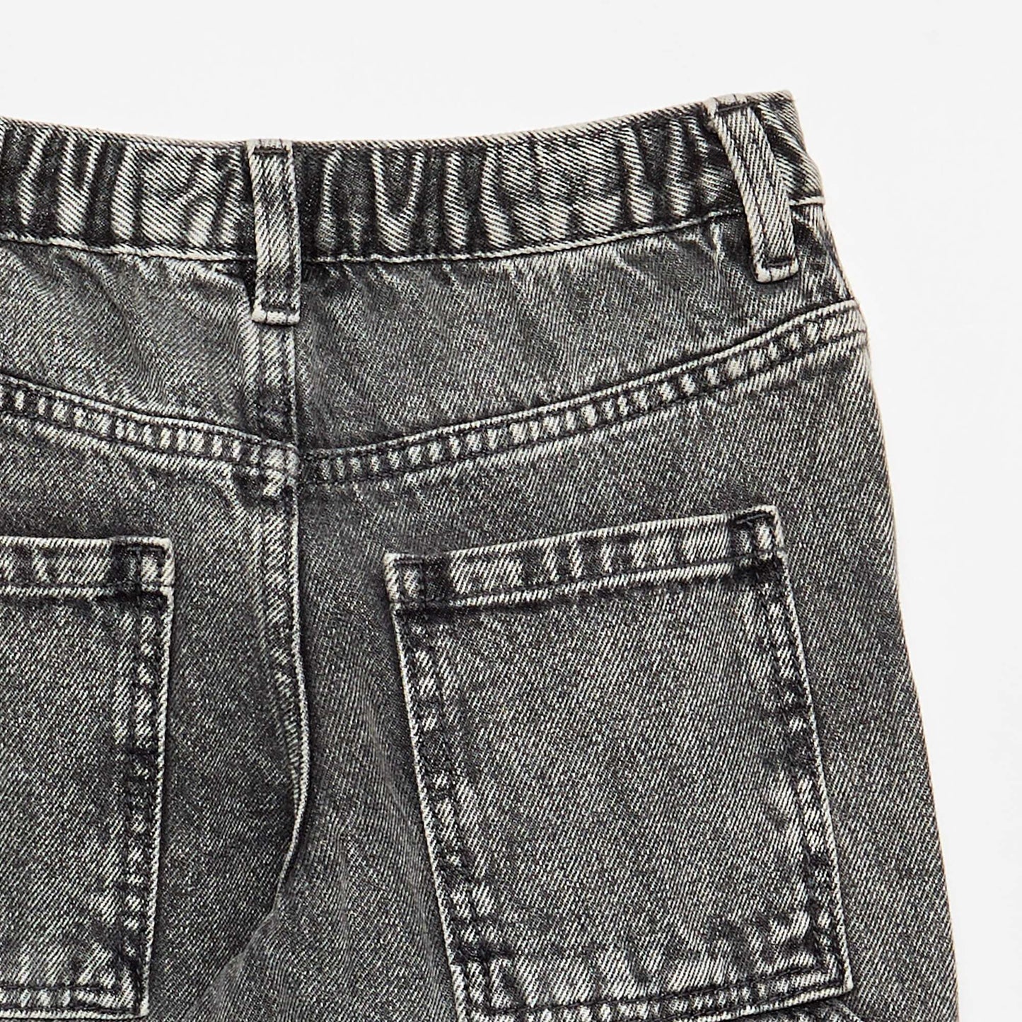 Pantalon large en denim GRIS