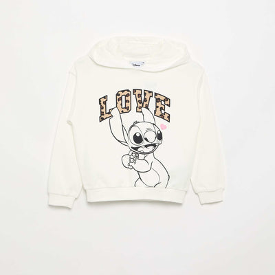 Sweat à capuche 'Disney' 'Stitch BLANC