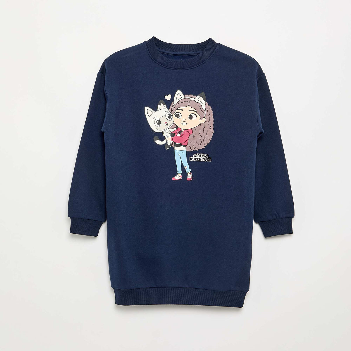 Robe sweat 'Gabby et la maison magique' à manches longues BLEU