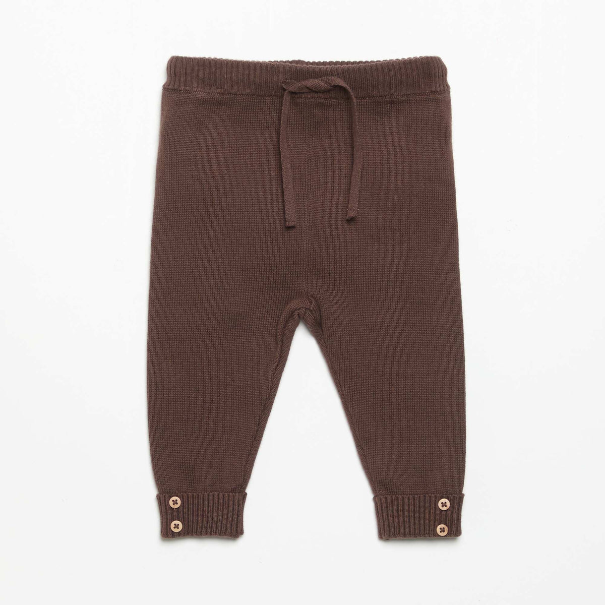 Lot de 2 pantalons en coton tricoté BEIGE