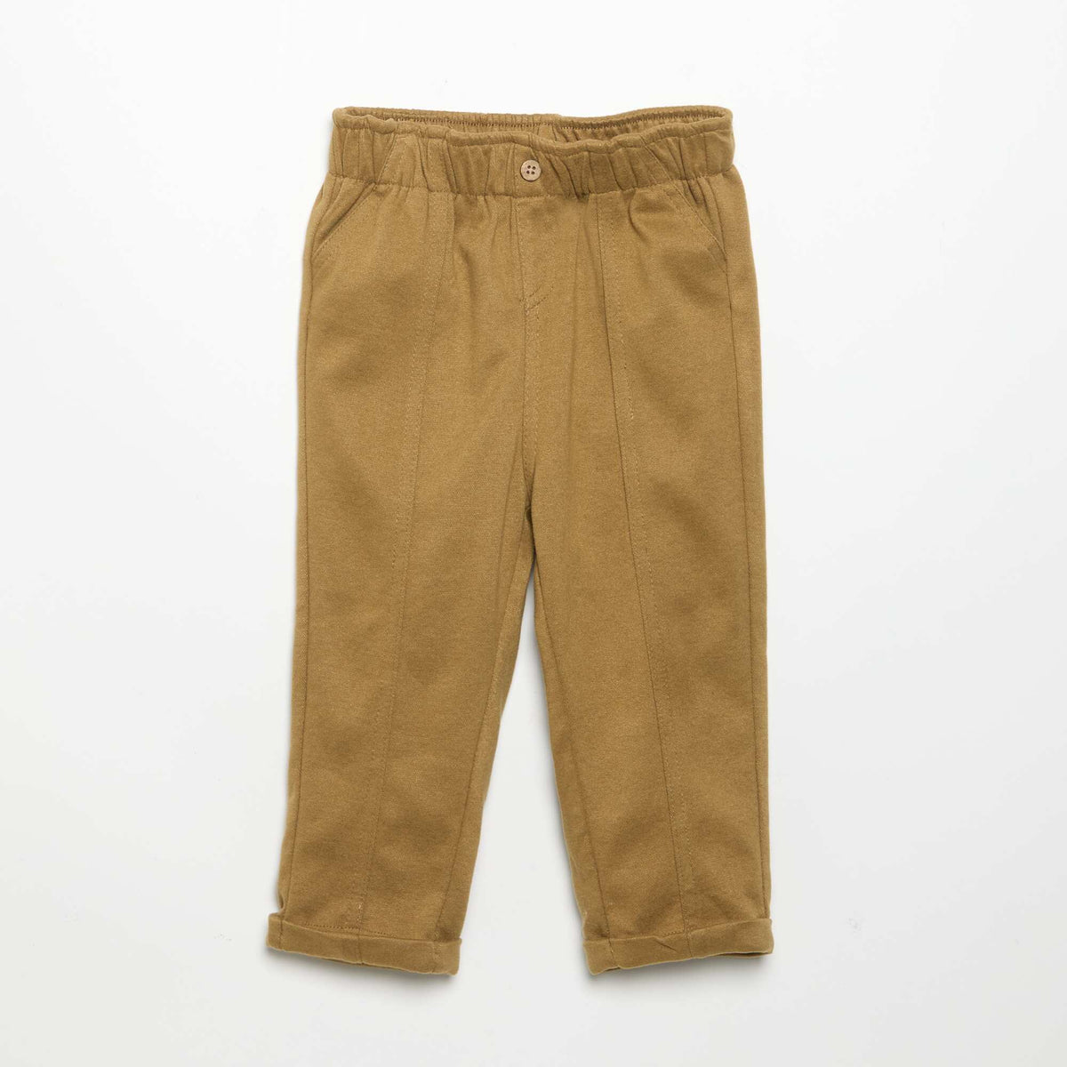 Pantalon en flanelle grattée VERT