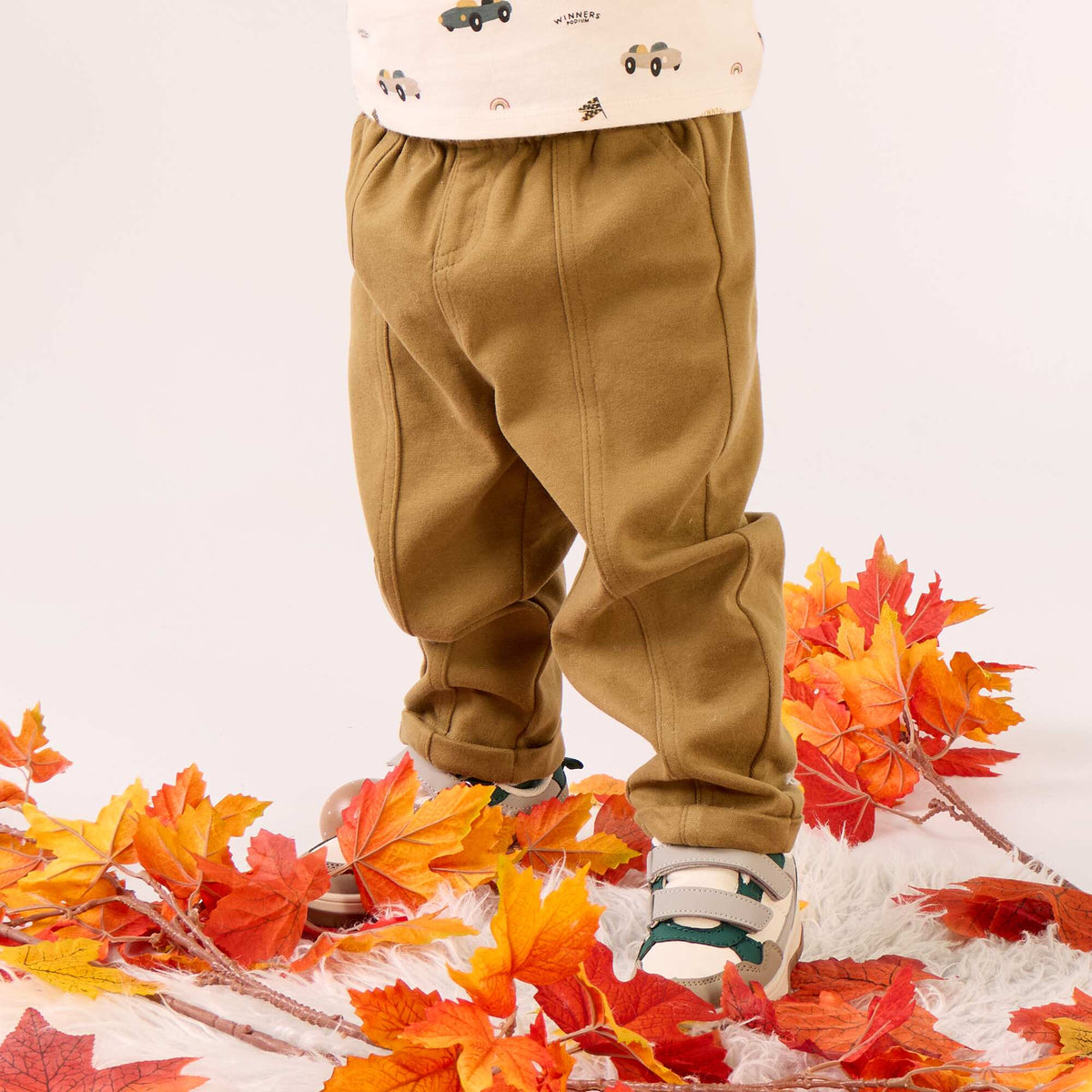 Pantalon en flanelle grattée VERT