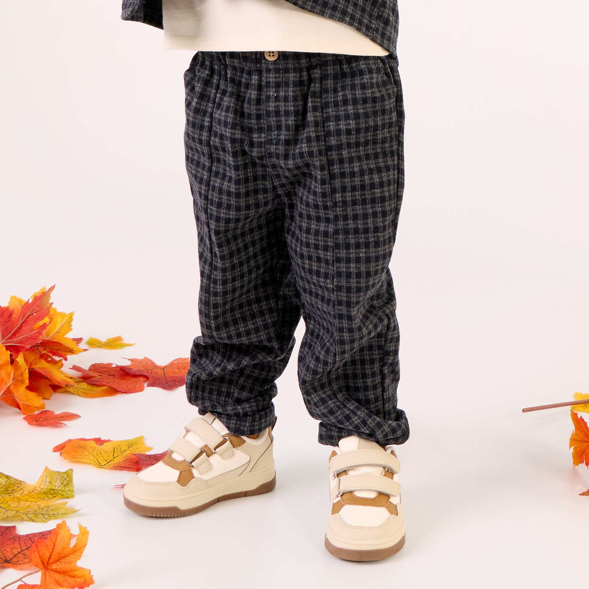 Pantalon en flanelle grattée BLEU
