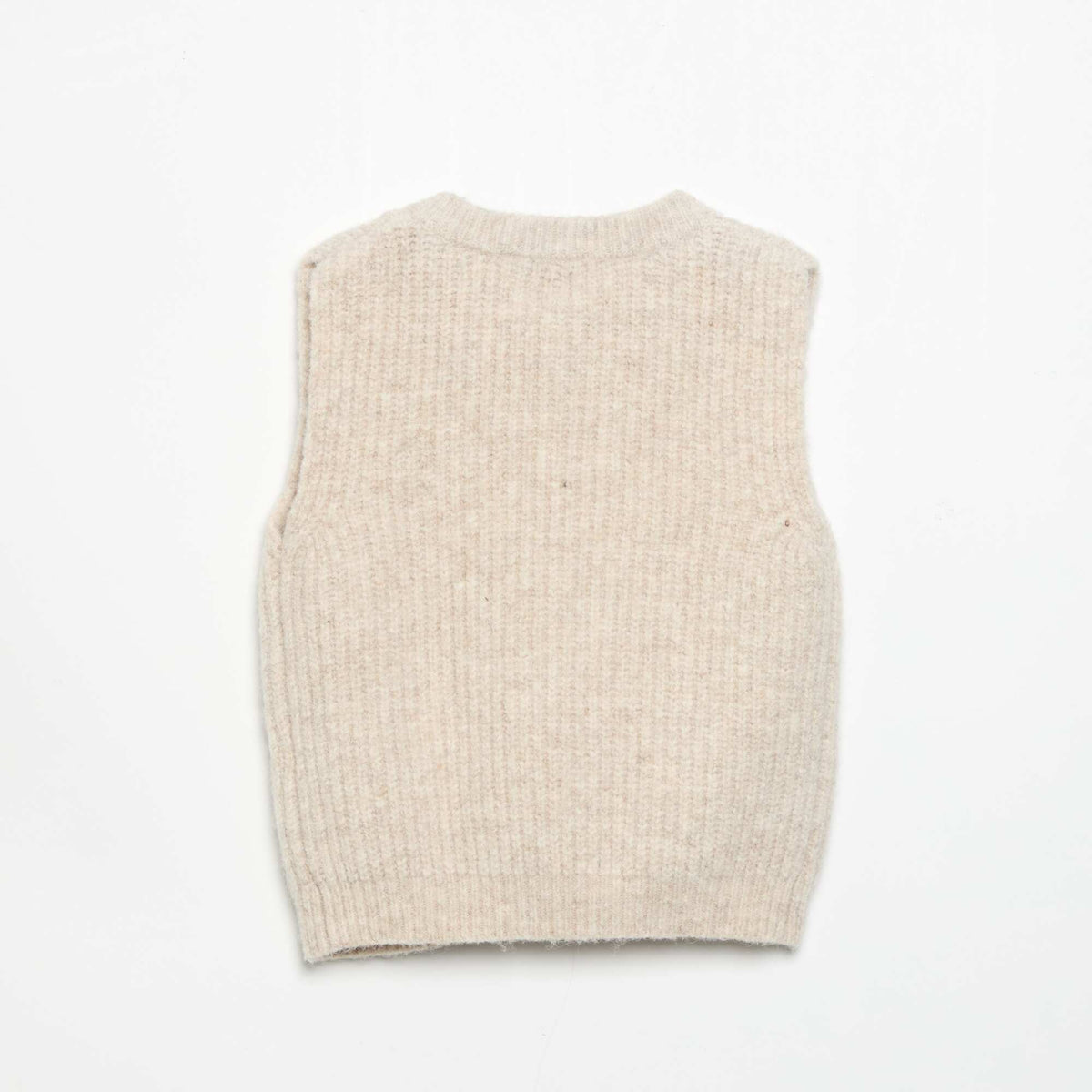 Gilet sans manches avec poches BEIGE