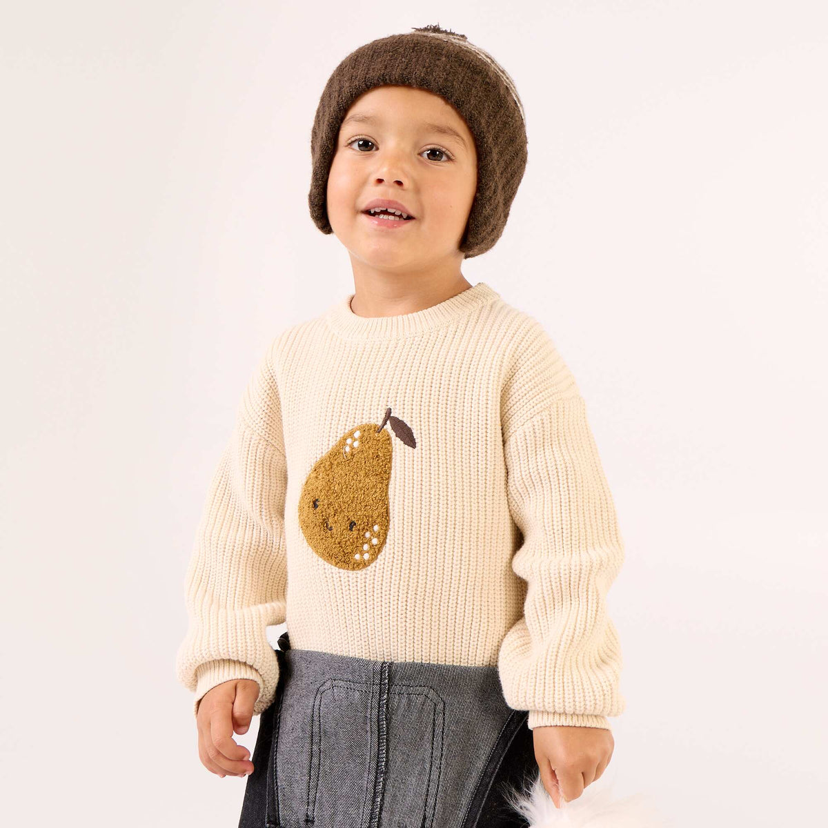 Pull à manches longues BEIGE
