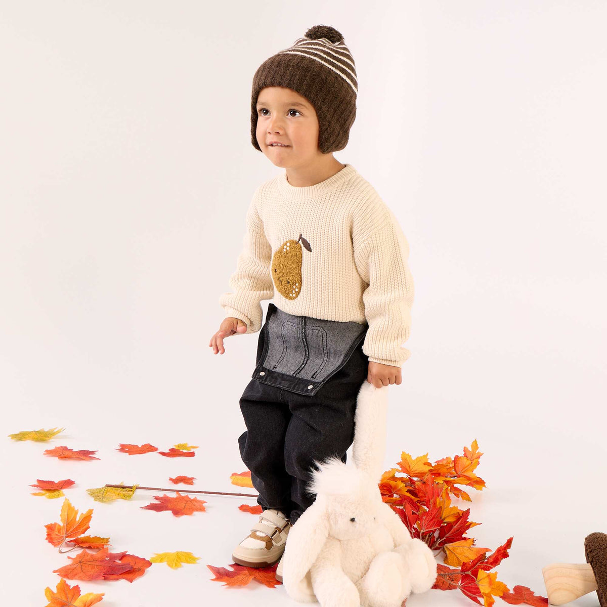 Pull à manches longues BEIGE
