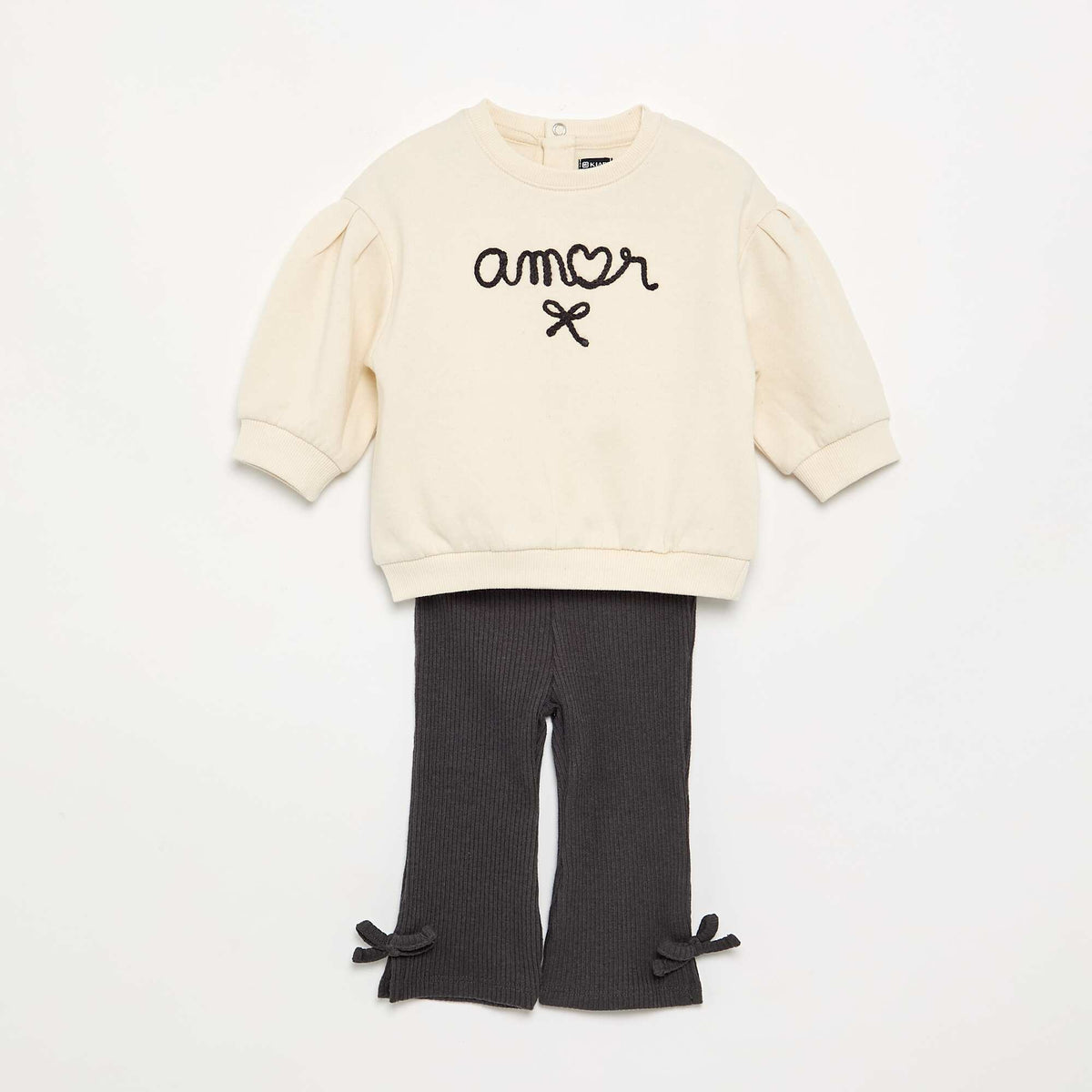 Ensemble 2 pièces - sweat + pantalon BEIGE
