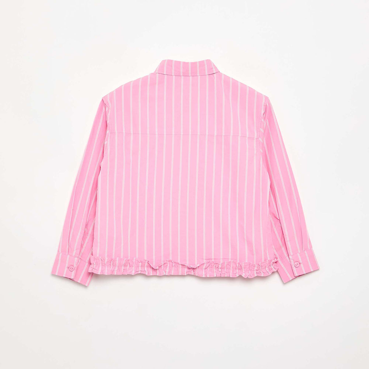 Chemise en popeline avec base volantée ROSE