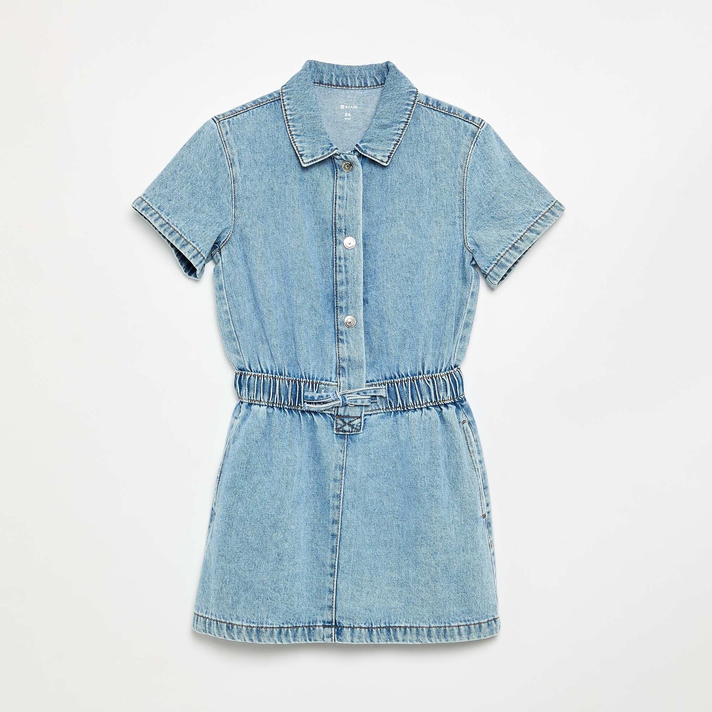 Robe denim coupe chemise BLEU