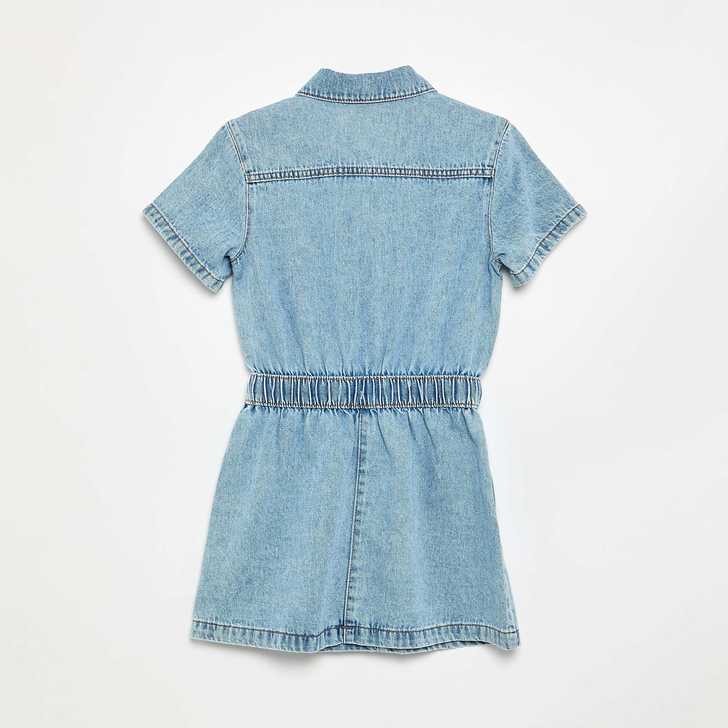 Robe denim coupe chemise BLEU