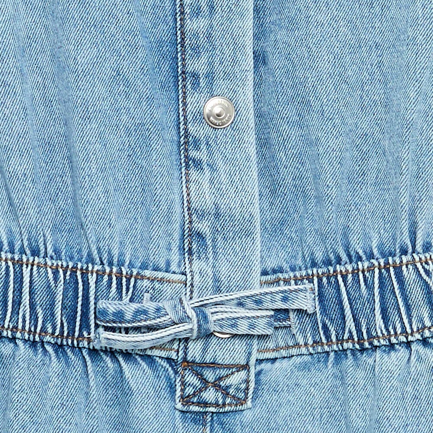 Robe denim coupe chemise BLEU