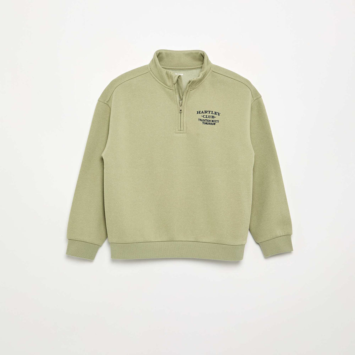 Sweat à col camionneur VERT