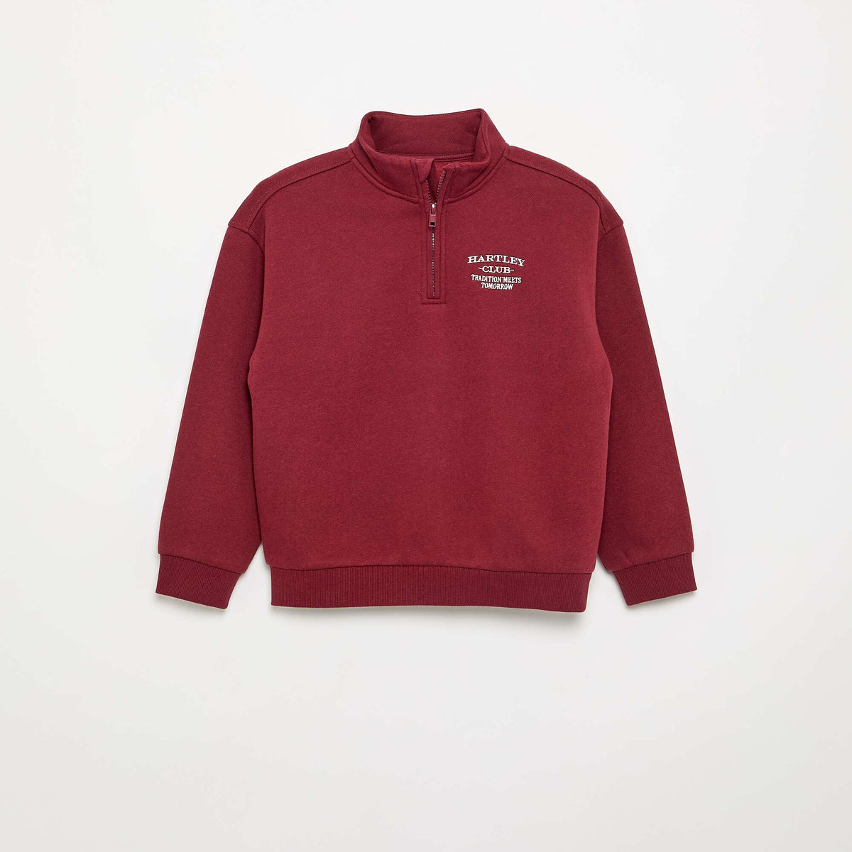 Sweat à col camionneur ROUGE
