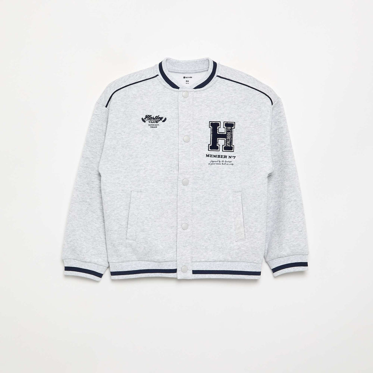 Veste bomber en polaire GRIS