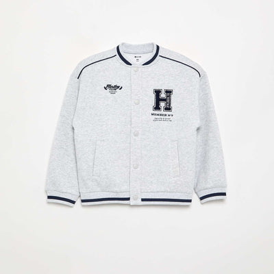 Veste bomber en polaire GRIS
