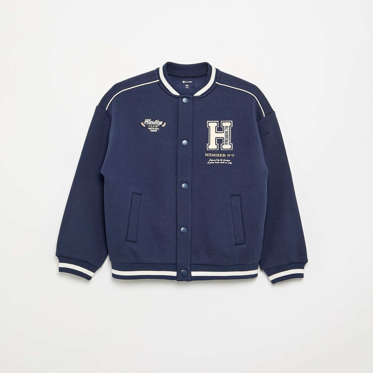 Veste bomber en polaire BLEU