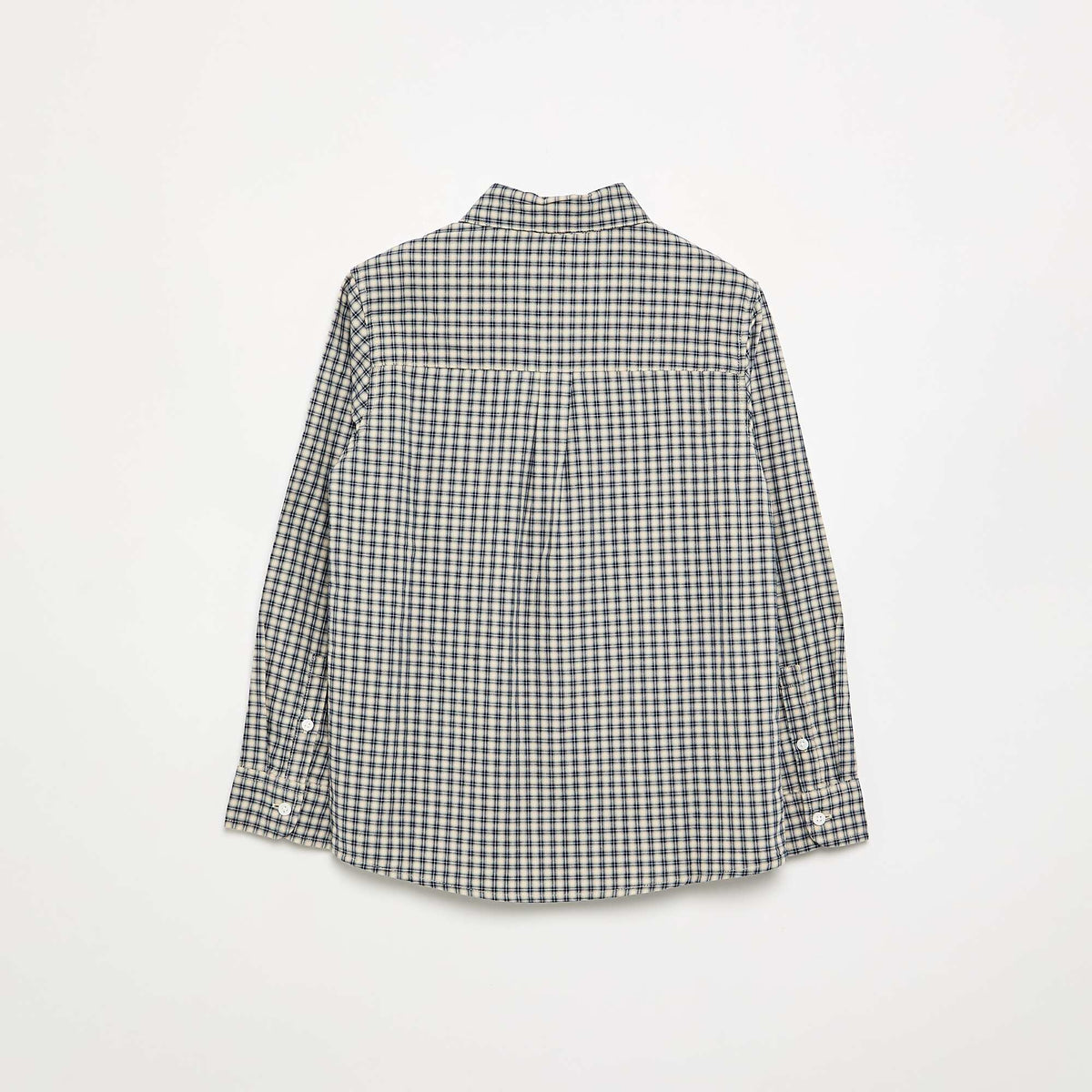 Chemise à carreaux en flanelle BLANC