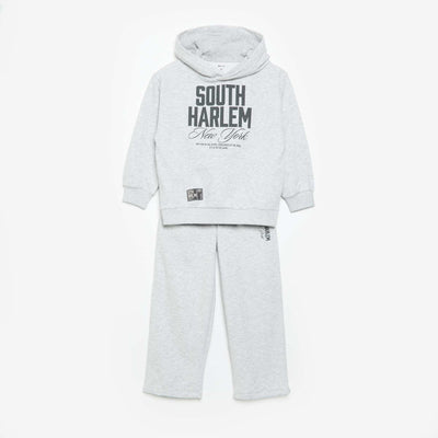 Ensemble jogging sweat zippé à capuche + jogging - 2 pièces GRIS