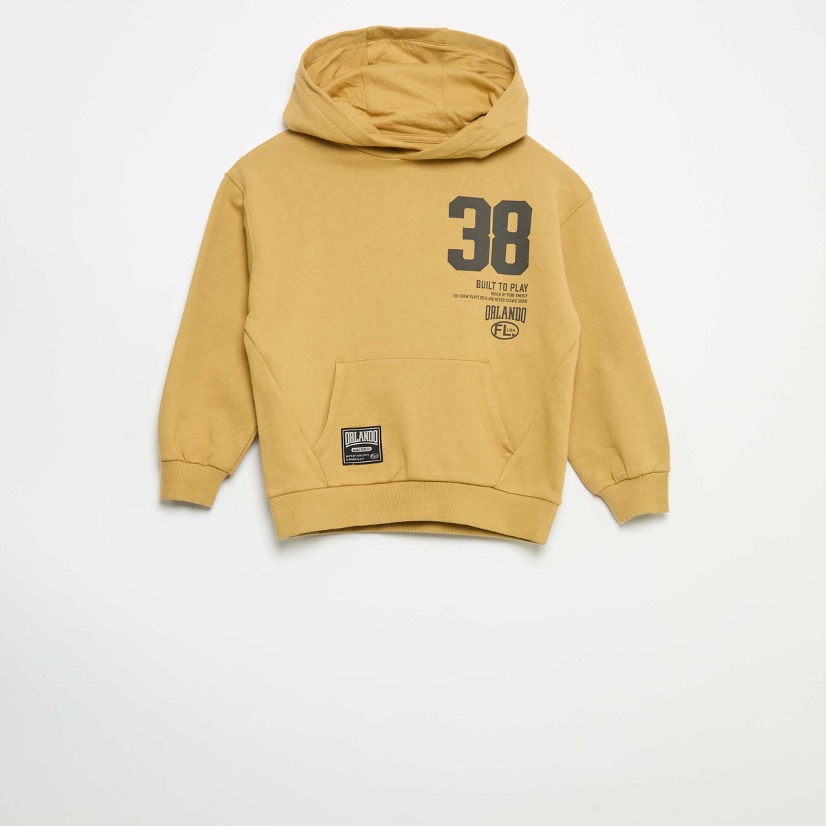Ensemble jogging sweat zippé à capuche + jogging - 2 pièces JAUNE