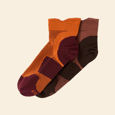 Lot de 2 paires de chaussettes de sport hautes MARRON