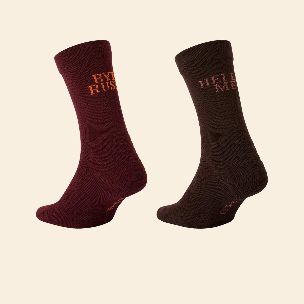 Lot de 2 paires de chaussettes hautes MARRON