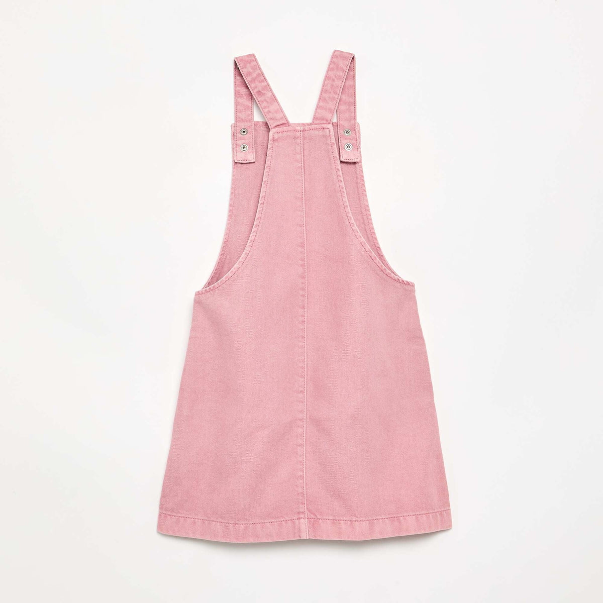 Robe salopette en twill uni ROSE