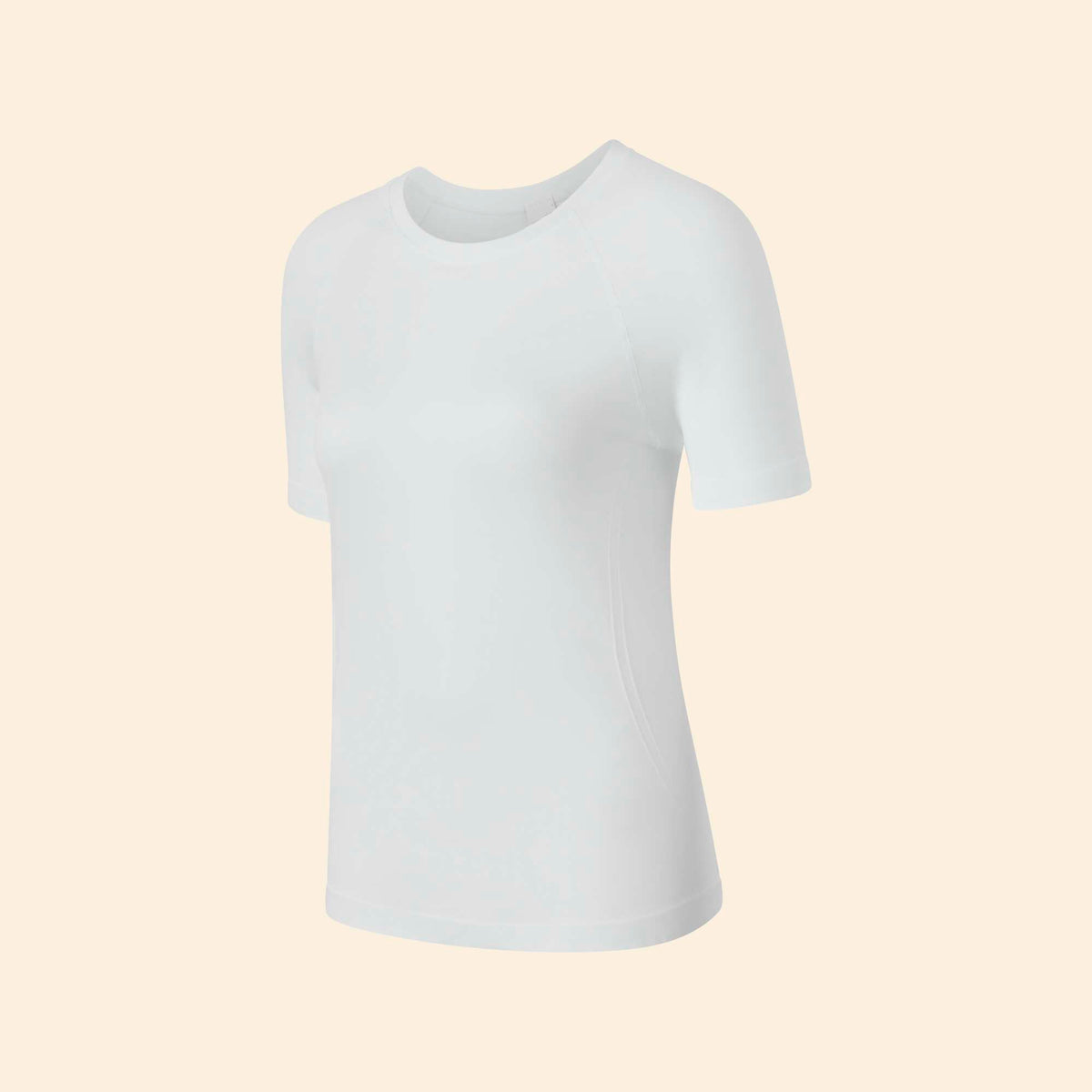 Tee-shirt de sport effet seconde peau BLANC