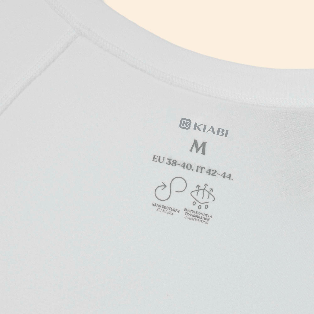 Tee-shirt de sport effet seconde peau BLANC