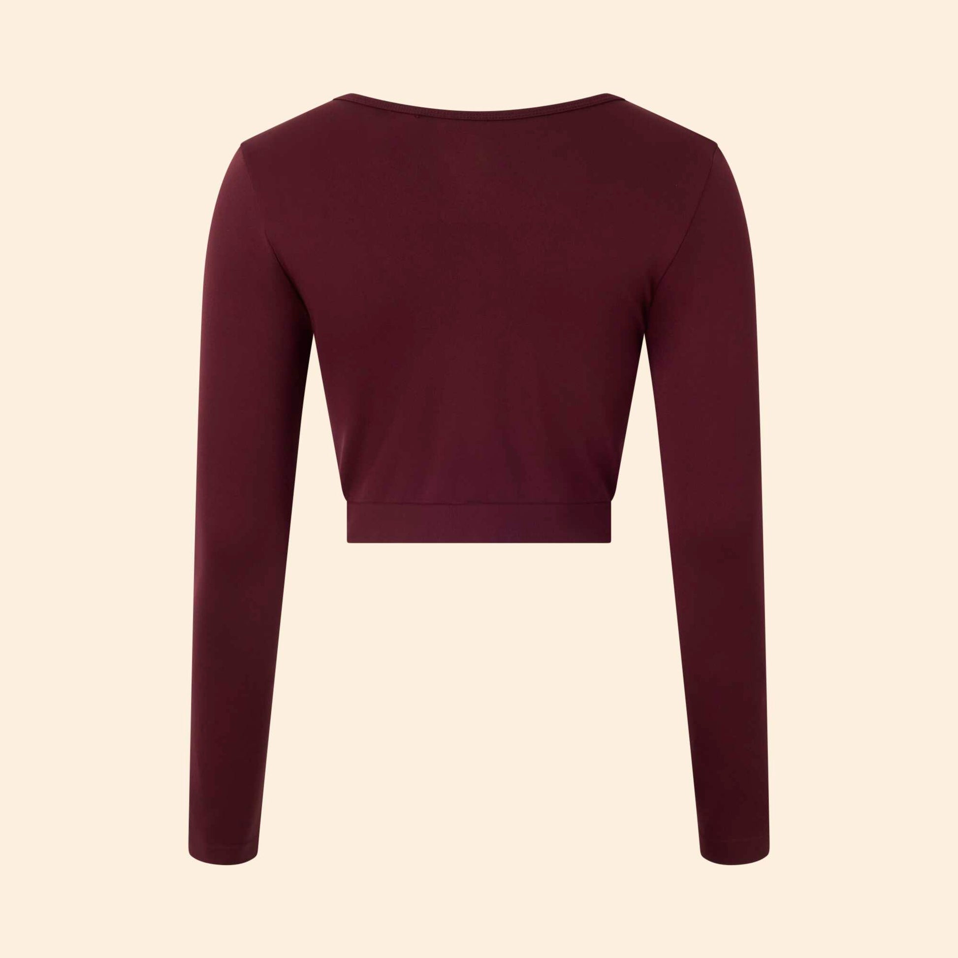 Tee-shirt de sport manches longues ROUGE