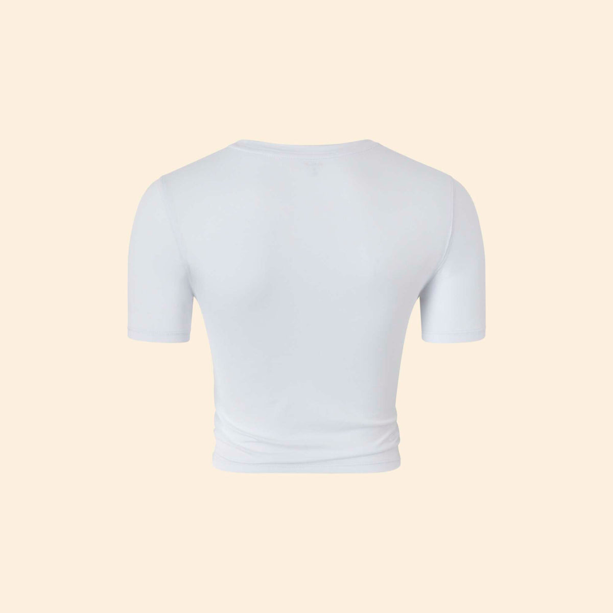 Tee-shirt de sport froncé BLANC