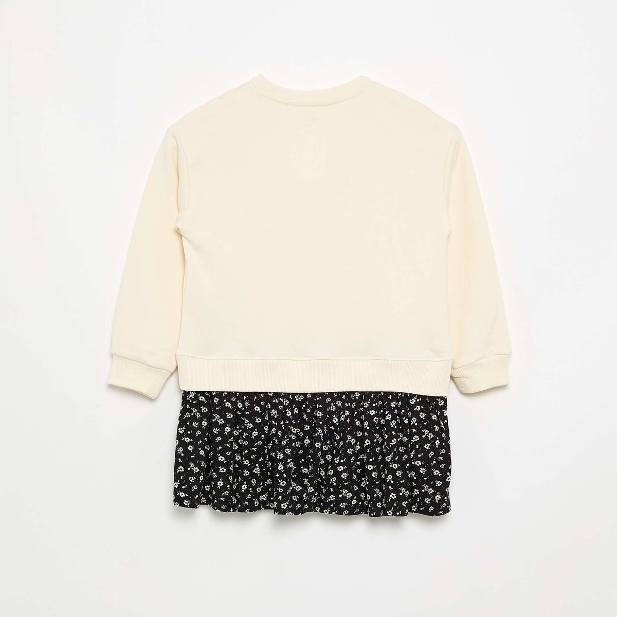 Robe 2 en 1 avec partie sweat-shirt BLANC