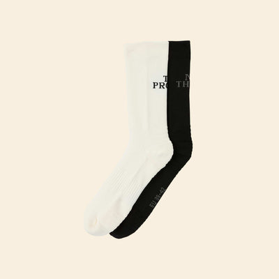 Lot 2 chaussettes avec inscription NOIR