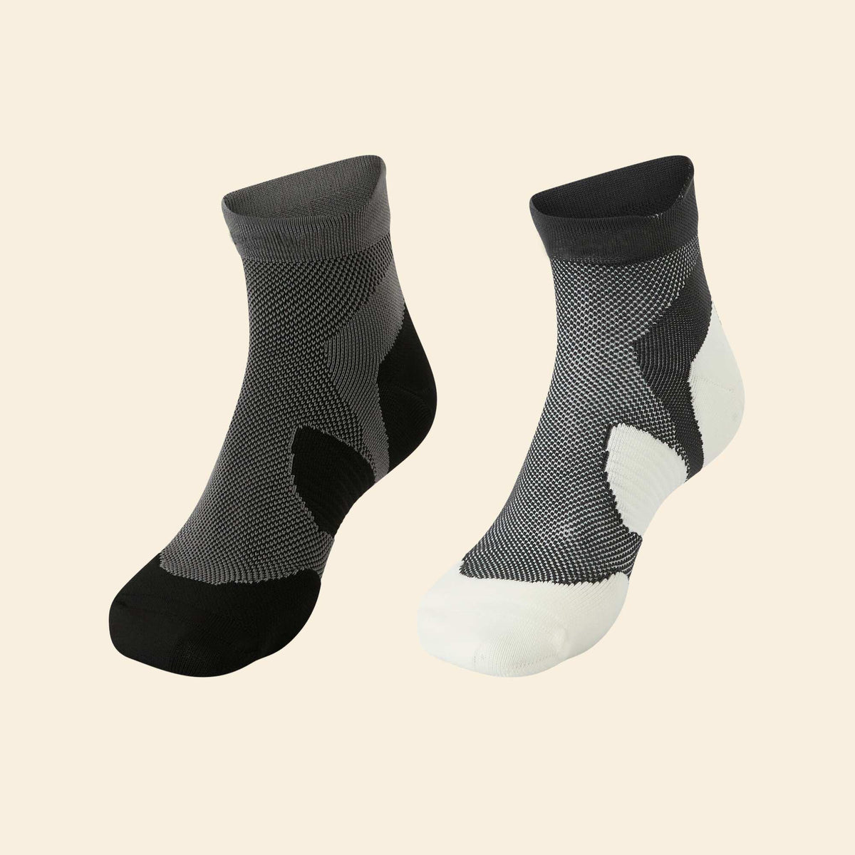 Lot 2 paires de chaussettes compressives NOIR